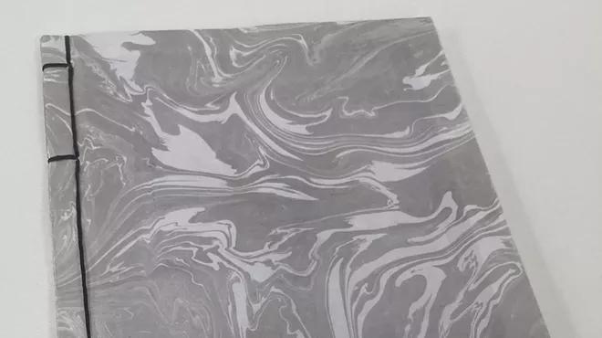 Image: Suminagashi Paper Marbling Workshop with Kazumi Wilds, ON::View Artist-in-Residence