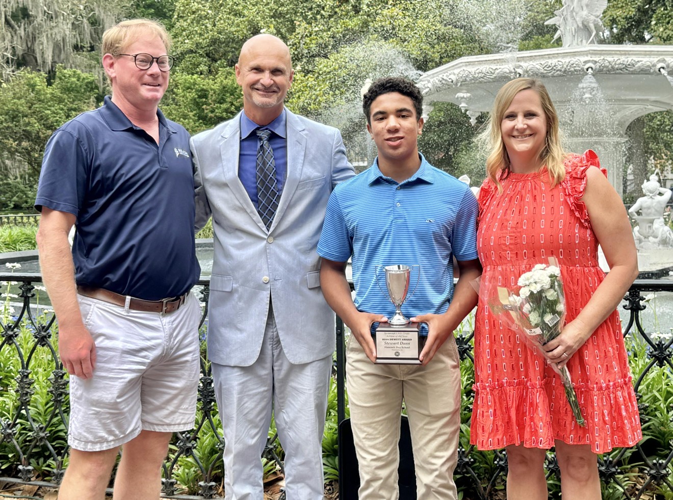 The DeWitt Award Presented to Savannah Eighth Grade Athlete of the Year