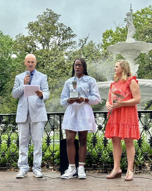 The DeWitt Award Presented to Savannah Eighth Grade Athlete of the Year