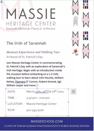 Image: The Irish of Savannah Museum Experience and Walking Tour