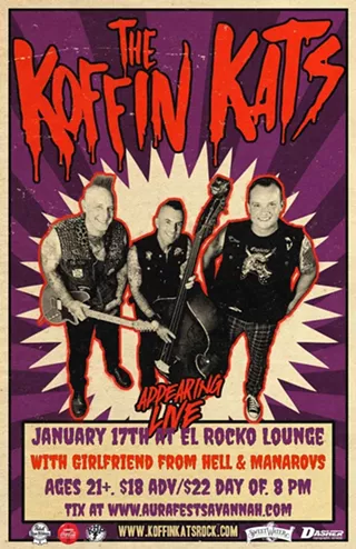Image: The Koffin Kats, Girlfriend From Hell, Manarovs at El Rocko Lounge