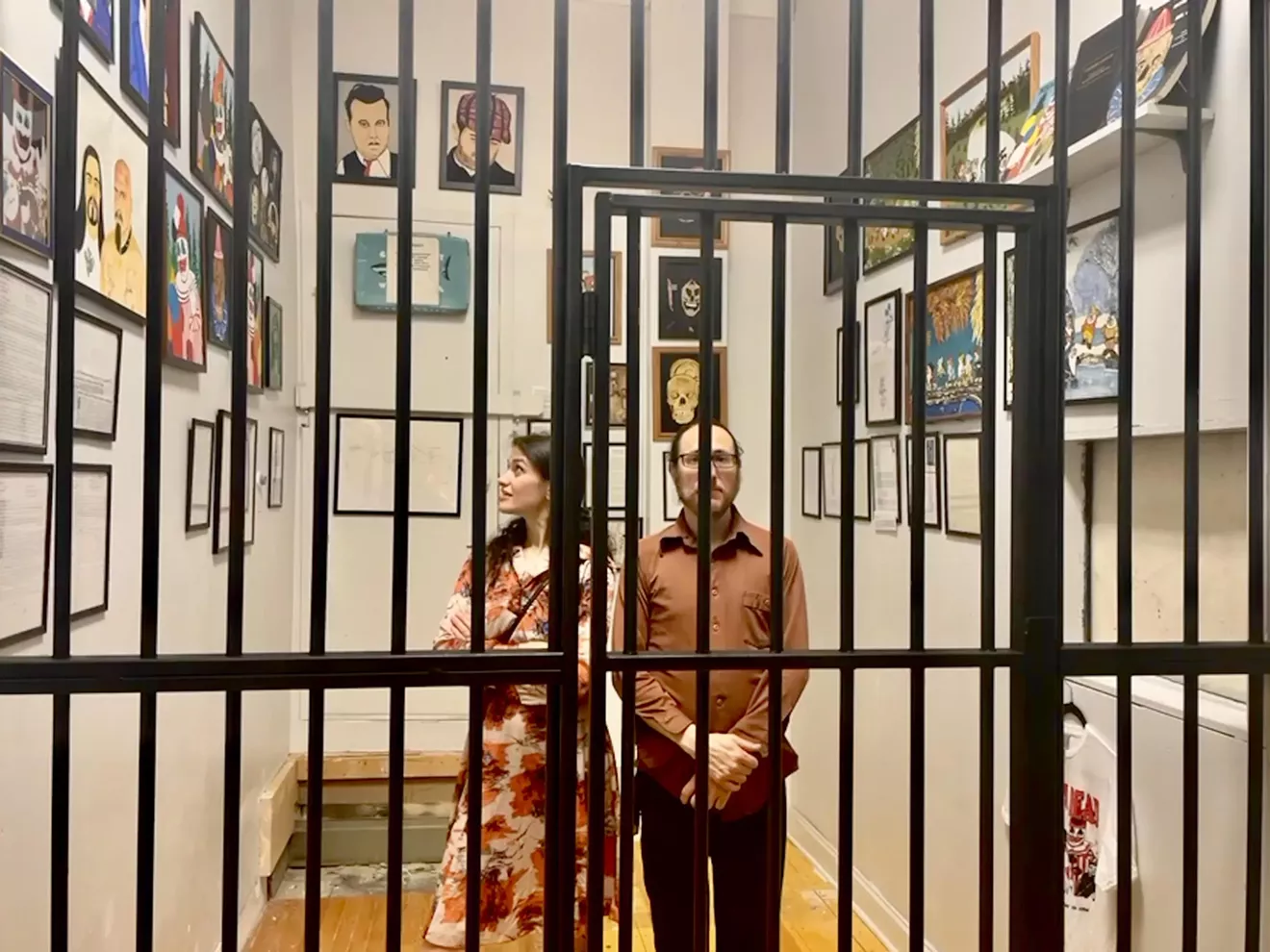 Ryan Graveface and Chloe Manon w John Wayne Gacy items