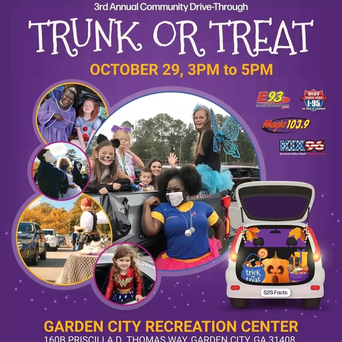 Trunk or Treat Oct. 29 3 to 5 pm Garden City Recreation Center