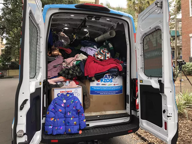 Canady&rsquo;s delivers piles of coats for kids to the United Way of the Coastal Empire