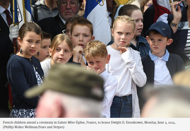 Eisenhower statue unveiled at one of first villages liberated by Allied troops in France