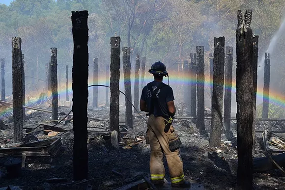 Massive building fire on East President; no serious injuries