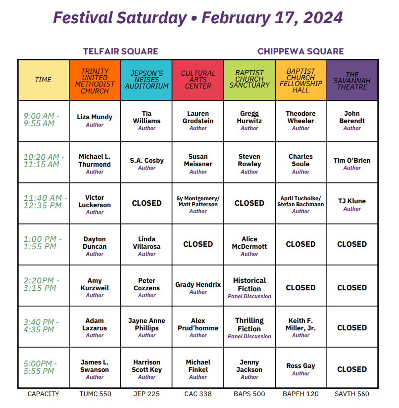 Savannah Book Festival returns for year 17 over President's Day weekend, Community, Savannah News, Events, Restaurants, Music
