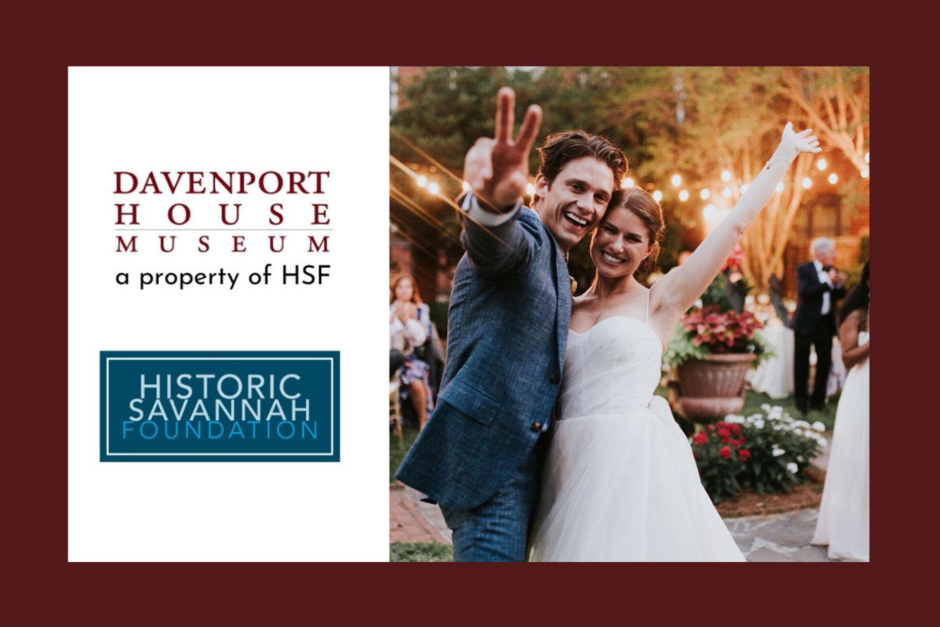 Valentine's Day Weddings in the Davenport House Museum Garden